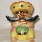 VINTAGE Mexican Senor Figurine Large Moustache Arms Folded Siesta