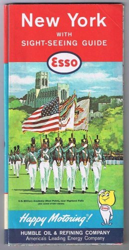 New York Esso Road Map 1961 West Point