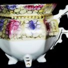ANTIQUE Ornate Middle Eastern Red Purple Yellow Creamer