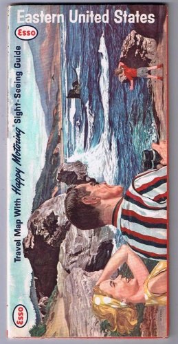 Eastern United States Esso Road Map 1963