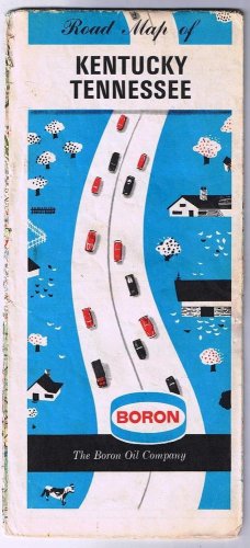 Kentucky Tennessee Boron Road Map 1976