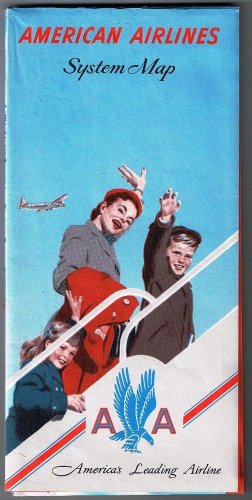 American Airlines System Map 1952