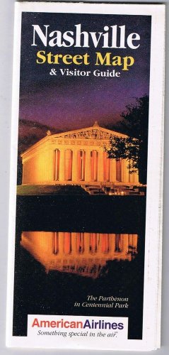 Nashville Street  Map & Visitors Guide American Airlines 1992