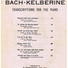 Come Sweet Death Sheet Music Bach Kelberine
