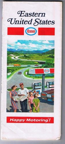 Eastern United States Esso Road Map 1971