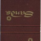Atlantic City New Jersey Matchbook Cover Sands Hotel & Casino