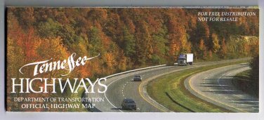 Tennessee Official State Road Map 1992