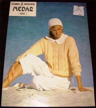 Medar Lady's Sweater Knitting  Pattern 6059