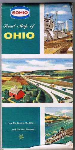Ohio Sohio Road Map 1955