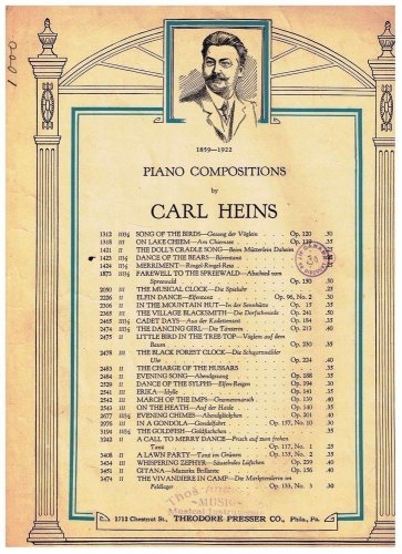 Dance Of The Bears Sheet Music Carl Heins