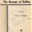 The Stranger Of Galilee Sheet Music Mrs C H Morris