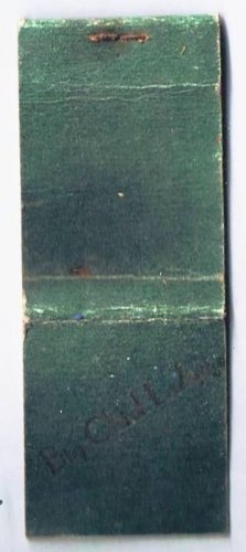 LION Chicago Illinois Matchbook Cover Big Chief Lodge Lion Printed Inside Cover