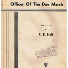 Officer Of The Day March Sheet Music R B Hall