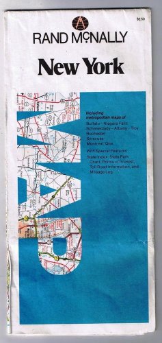 New York Rand McNally Road Map 1986