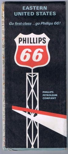 Eastern United States Phillips 66 Road Map 1965