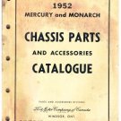 VINTAGE Ford Mercuy And Monarch Chassis Parts Accessories Catalog 1952