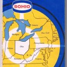 Ohio's Neighboring States Sohio Road Map 1955