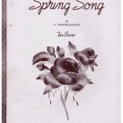 Spring Song Sheet Music Felix Mendelssohn
