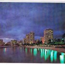 Waikiki Hawaii Postcard Evening in Waikiki Honolulu