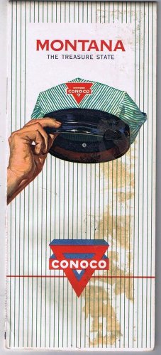 Montana Conoco Road Map 1960