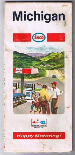 Michigan Enco Road Map 1969
