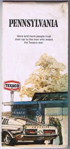 Pennsylvania Texaco Roadmap 1974