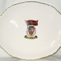 Creemore Canada Oval Platter Bruce County Crest Embossed Edge