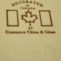 Creemore Canada Oval Platter Bruce County Crest Embossed Edge