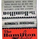 BERMUDA Match Cover Hamilton Hotel Ohio Match Pre-1935