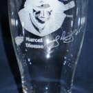 NHL Detroit Red Wings Etched Beer Glass Marcel Dionne
