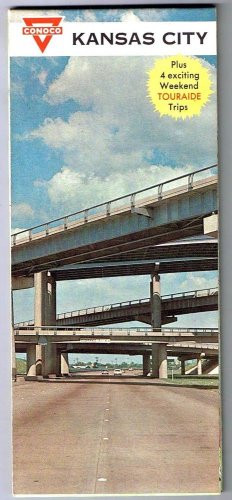Kansas City Conoco Road Map 1965