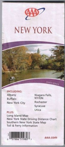 NEW YORK AAA Roadmap Michigan 1963