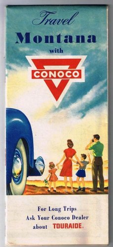 Montana Conoco Road Map 1958