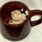 Foaming Coffee Mug Drowning Man with Lifebuoy Inside Mug Hilarious