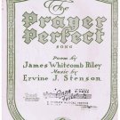 The Prayer Perfect Sheet Music James Whitcomb Riley Ervine Stenson