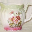 VINTAGE Victorian Floral Creamer Fuschia Pink Mint Green