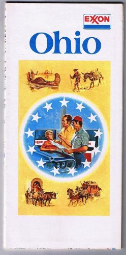 Ohio  Exxon Road Map 1975