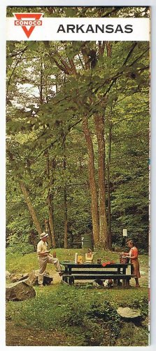 Arkansas Conoco Road Map 1965