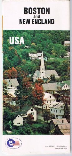 Boston New England Map 1976 Street Map Historic Sites Boston