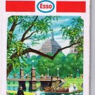 Boston & Vicinity Cape Cod Esso Road Map 1968 Public Garden