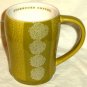 Starbucks Coffee Mug Burlap Design Celery Green 2007 12 oz