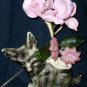 VINTAGE Singer Scottish Terrier Glass Lamp Light