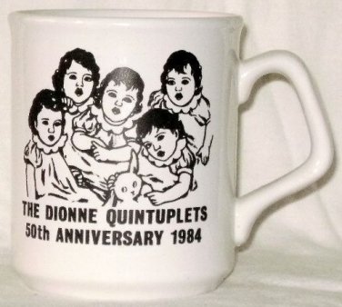 Dionne Quintuplets Canada 50th Anniversary Mug 1984 England