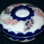 VINTAGE Cobalt Blue Gold Handpainted Hair Receiver