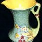 VINTAGE James Kent Bramble Ware Majolica Floral Pitcher Jug 7"