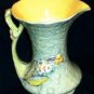 VINTAGE James Kent Bramble Ware Majolica Floral Pitcher Jug 7"
