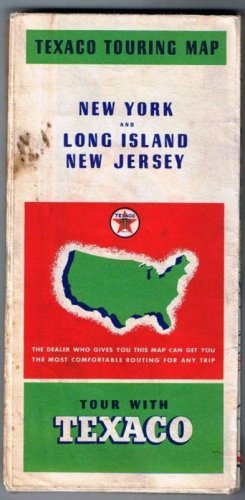 NEW YORK TEXACO Roadmap New York City and Long Island New Jersey 1937