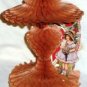 Beistle Die Cut Valentine Honeycomb Card Vintage Large 8" x 6" Young Girl