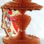 Beistle Die Cut Valentine Honeycomb Card Vintage Large 8" x 6" Young Girl