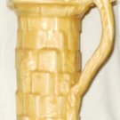 Wade Majolica Budgie Bird Water Fountain  Well Yellow Pitcher Vase 10 1/2" 1930s